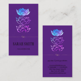 Moderne Elegant Professional golden, lotus flower Visitekaartje