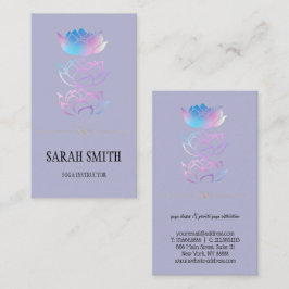 Moderne Elegant Professional golden, lotus flower Visitekaartje