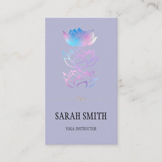 Moderne Elegant Professional golden, lotus flower Visitekaartje (Voorkant)