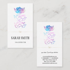 Moderne Elegant Professional golden, lotus flower Visitekaartje