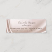 Moderne Elegant Professional Roos Gold Hearts Klantenkaartje (Achterkant)