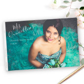 Moderne Elegant Quinceanera 15e verjaardag Foto Gastenboek