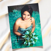 Moderne Elegant Quinceanera 15e verjaardag Foto Save The Date