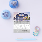 Moderne Elegant Realtor Agent Custom Flyer (Enkel)