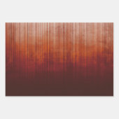 Moderne Elegant Red Rustic Abstract gestript Inpakpapier Vel (Voorkant 3)