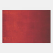 Moderne Elegant Red Rustic Abstract gestript Inpakpapier Vel (Voorkant)