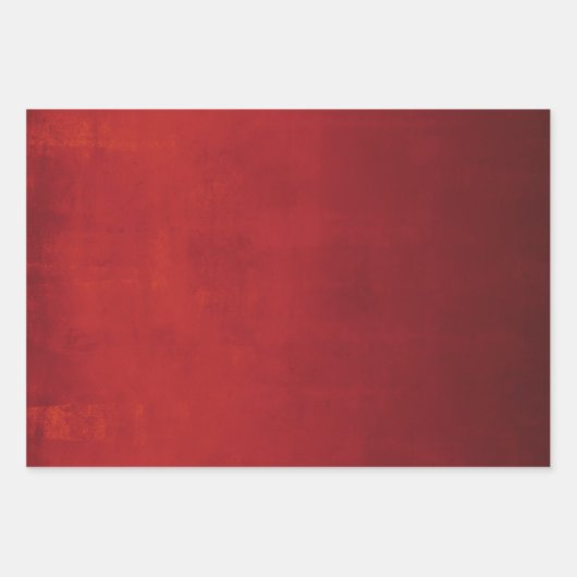 Moderne Elegant Red Rustic Abstract gestript Inpakpapier Vel (Voorkant)
