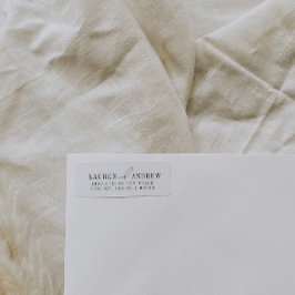 Moderne Elegant Return Address Labels