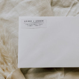 Moderne Elegant Return Address Labels