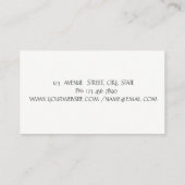 Moderne Elegant Roos Gold Foil Bruske Stroke, Whit Visitekaartje (Achterkant)