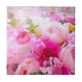 Moderne elegant - roze roze tegel tegeltje