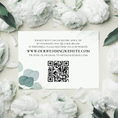 Moderne Elegant Rustic Eucalyptus Greenery RSVP Kaartje