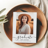 Moderne Elegant Script 2023 Afstuderen Foto Aankondiging