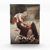 Moderne Elegant Script Custom Family Keepomwille Fotoblokken (Voorkant)
