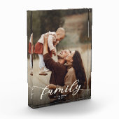 Moderne Elegant Script Custom Family Keepomwille Fotoblokken (Links)