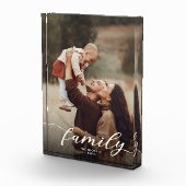 Moderne Elegant Script Custom Family Keepomwille Fotoblokken (Rechts)