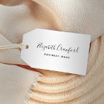 Moderne Elegant Script Custom Name and Business Zelfinktende Stempel<br><div class="desc">Stijlvolle aangepaste zelfinkerende rubberstempels zijn uitgerust met jouw naam in een modern kalligrafiekscript met elegant sans serif tekst die kan worden aangepast aan uw bedrijfsnaam,  taaktitel of andere voorkeursformulering.</div>