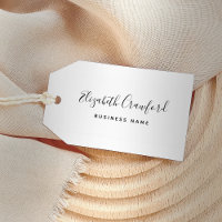 Moderne Elegant Script Custom Name and Business