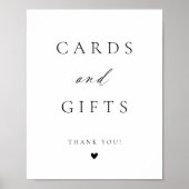 Moderne Elegant Script-Kaarten en -cadeaus Poster (Voorkant)