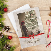 Moderne, elegant script kerstkaart