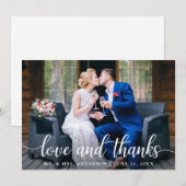 Moderne Elegant Script Love Bedankt Weduwfoto