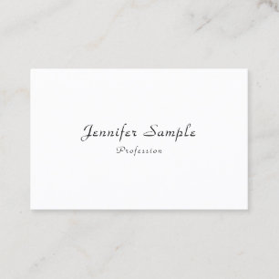 Moderne Elegant Script Name Professional Sjabloon Visitekaartje