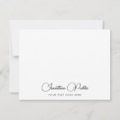 Moderne Elegant Script Name Sjabloon Aangepast (Achterkant)