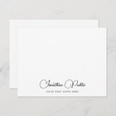 Moderne Elegant Script Name Sjabloon Aangepast (Voorkant / Achterkant)