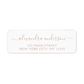 Moderne Elegant Script Typography Wedding Event Etiket (Voorkant)