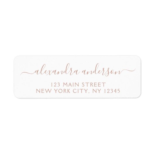 Moderne Elegant Script Typography Wedding Event Etiket (Voorkant)