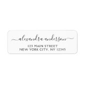 Moderne Elegant Script Typography Wedding Event Etiket (Voorkant)