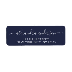 Moderne Elegant Script Typography Wedding Event Etiket