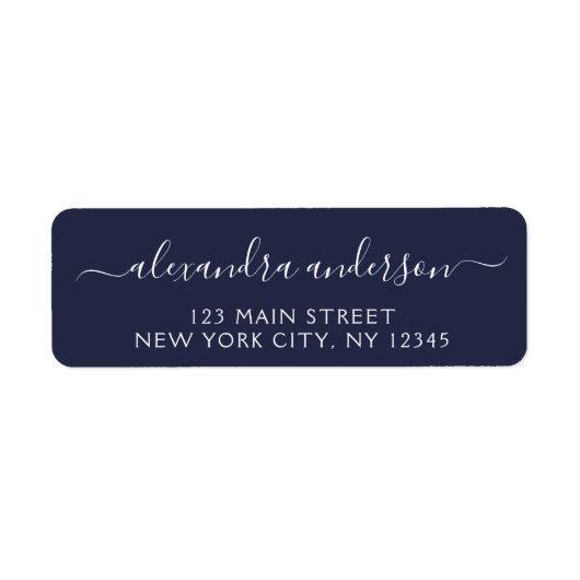 Moderne Elegant Script Typography Wedding Event Etiket (Voorkant)