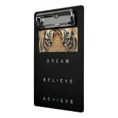 Moderne Elegant Self Improvement Sjabloon Tiger Ey Mini Klembord (Angled2)