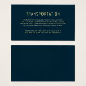 Moderne Elegant Simple Wedding Transportation Kaar Visitekaartje (Voorkant /achterkant)