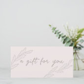 Moderne Elegant Small Business Cadeaubon (Staand voorkant)