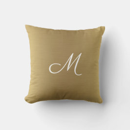 Moderne  Elegant Solid Gold Monogram Kussen