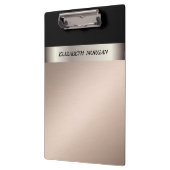 Moderne elegant, stijlvol, gepersonaliseerd klembord (Links)