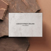 Moderne Elegant Stone Consultant Visitekaartje