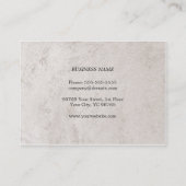Moderne Elegant Stone Consultant Visitekaartje (Achterkant)