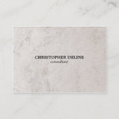 Moderne Elegant Stone Consultant Visitekaartje (Voorkant)