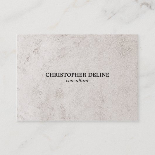 Moderne Elegant Stone Consultant Visitekaartje (Voorkant)