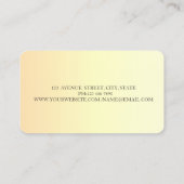 Moderne elegant striped Black, Gold, schaar Visitekaartje (Achterkant)