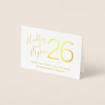 Moderne Elegant Table Numbers REAL FOIL Folie Kaarten<br><div class="desc">Echte bladetabelnummers in goud of zilver met gepersonaliseerde namen, welkomstberichten en informatie over de huwelijkshashtag - deze elegante tabelnummers zijn superaangepast en schitterend op receptietafels! OM TE BESTELLEN: Voeg elk tabelnummer één voor één toe aan uw karretje, waarbij de bewerkingen worden uitgevoerd totdat het benodigde aantal is bereikt. Uw kar...</div>