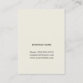 Moderne Elegant Texture Green Interior Designer Visitekaartje (Achterkant)