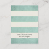 Moderne Elegant Texture Green Interior Designer Visitekaartje (Voorkant)