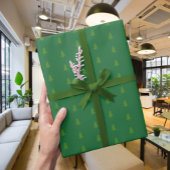 Moderne Elegant Tree Pattern Wrapping Paper Cadeaupapier