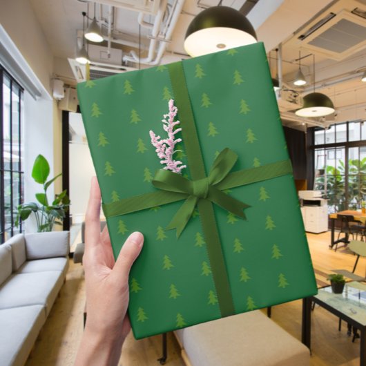Moderne Elegant Tree Pattern Wrapping Paper Cadeaupapier