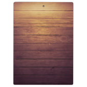 Moderne Elegant Tree Wood Yoga Instructor Klembord (Achterkant)