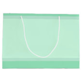 Moderne Elegant Trendy Sjabloon Mint Green Color Groot Cadeauzakje (Achterkant)